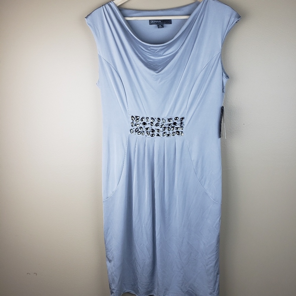NWT Donna Ricco New York Embellished Dress, 10